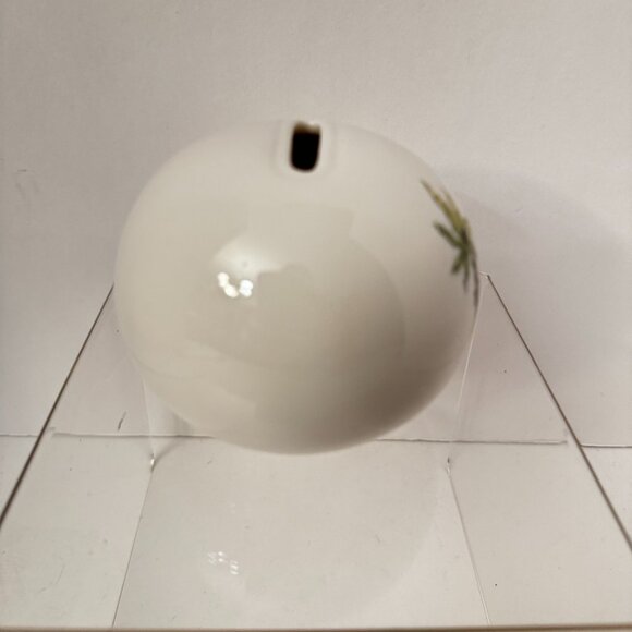 Natural Life Ceramic Bank Round Coin Bank "Life is good" Ceramic Palm Trees Bank - Picture 3 of 9